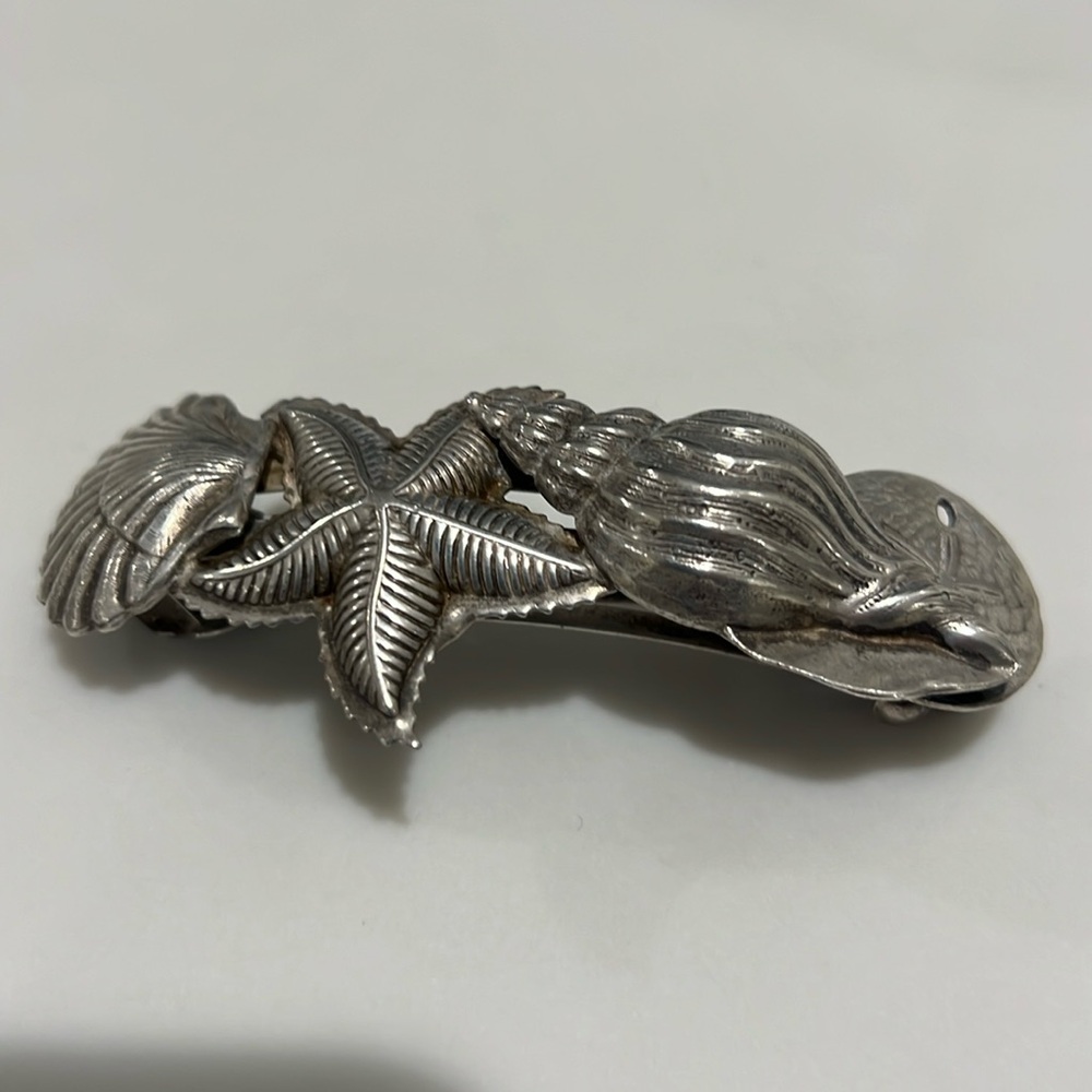 Kirk’s Folly  Silver Plated HairClip.